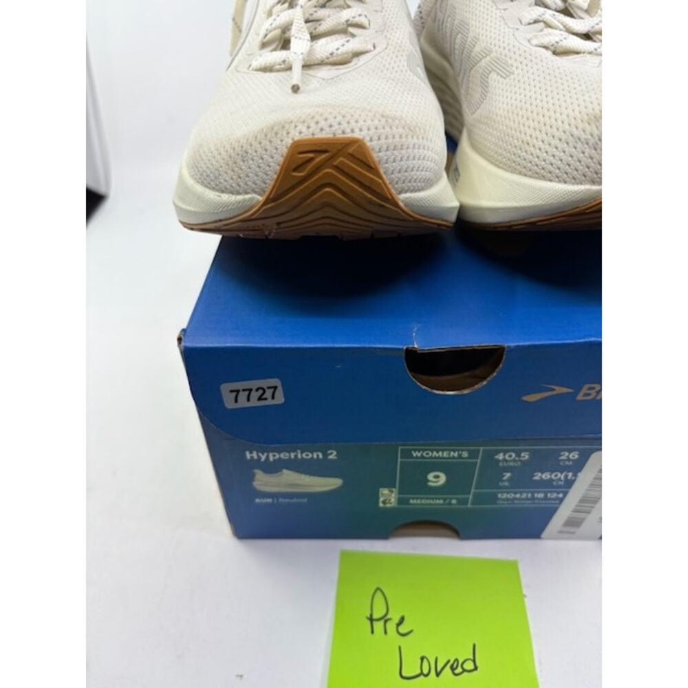 Brooks Hyperion 2 Athletic Shoes Lace-Up Low Top Onyx/Coconut Womens Size 9 - Picture 4 of 11